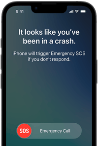 iPhone 17e, esikülg, ümarad nurgad, kasutuses autoavarii tuvastuse funktsioon
