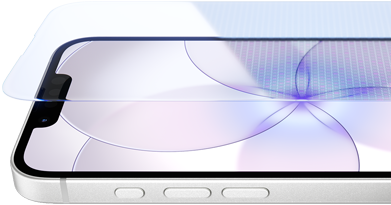 iPhone 17e, prednja strana s Ceramic Shieldom 2, bočna strana, bijela boja, tipka postupka i tipka za glasnoću