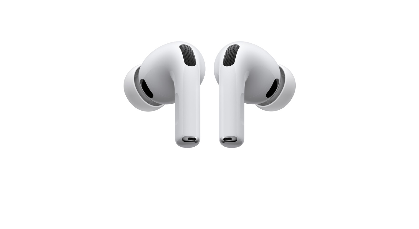AirPods Pro 3، سماعات رأس لاسلكية للأذن اليسرى والأذن اليمنى، لون أبيض، رؤوس من السيليكون