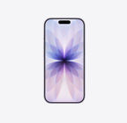 iPhone 17, vỏ ngoài mặt trước, màu tím oải hương, Dynamic Island ở giữa phía trên cùng