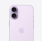 iPhone 17, baksida i lavendel, Fusion-dubbelkamerasystem högst upp till vänster