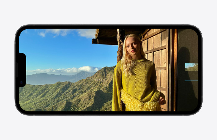 iPhone 17e, framsida, Super Retina XDR-skärm